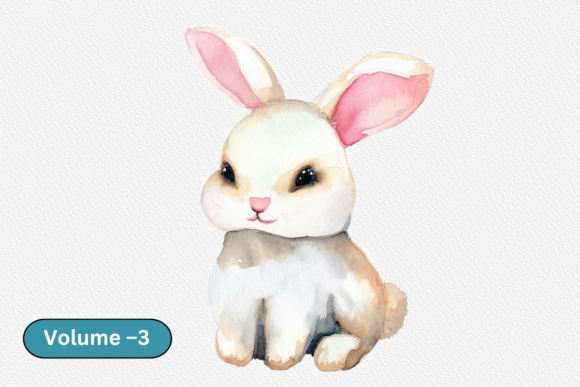 Download Watercolor Clipart Rabbit Baby Animal - Rabbit Collection