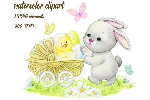 Download Bunny Watercolor Clipart, Rabbit Clipart - Rabbit Collection