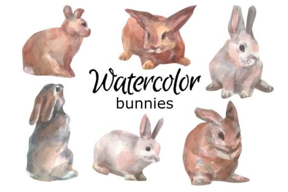Download Watercolor Clipart Rabbit Baby Animals - Rabbit Collection