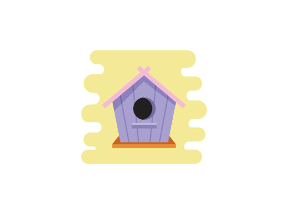 Download Spring Bird House Background Icon - Spring bird Collection